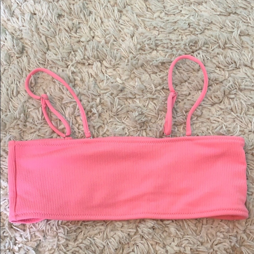 Pink bikini top